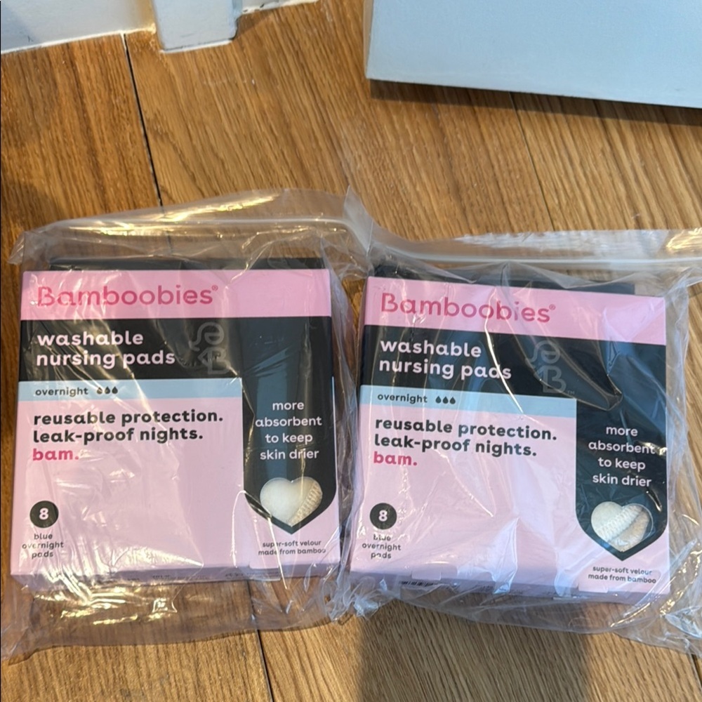 Bamboobies Washable Nursing Pads x2